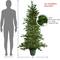 6ft. Unlit Real Touch™️ Noble Pine Artificial Potted Christmas Tree in Green Pot